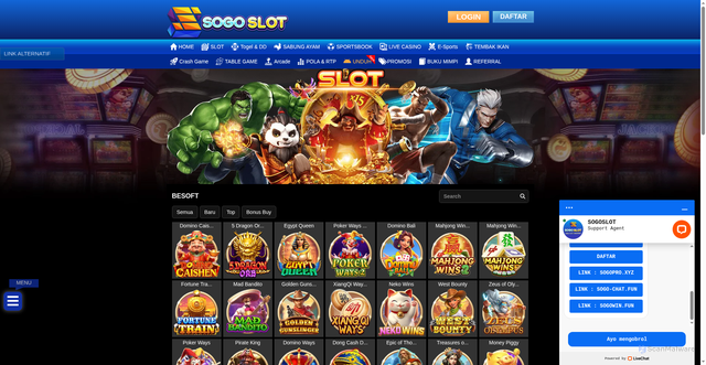 Security scan screenshot of https://sogome.sbs/desktop/game/slot/besoft