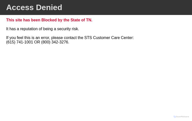 Security scan screenshot of http://tnfafsafrenzy.gov/