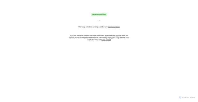 Security scan screenshot of https://carolinamartinson.se
