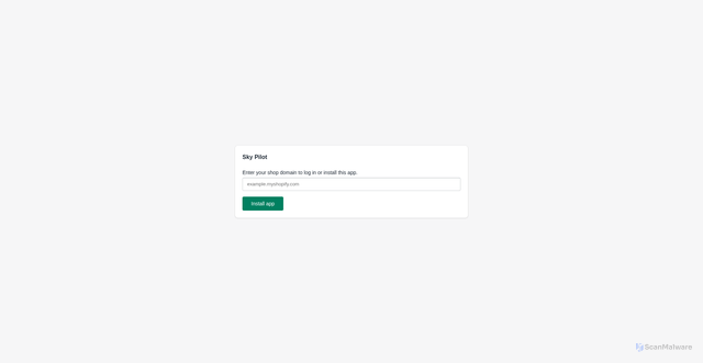 Security scan screenshot of https://skypilotapp.com