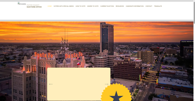 Security scan screenshot of https://www.pottercountytexasvotes.gov/