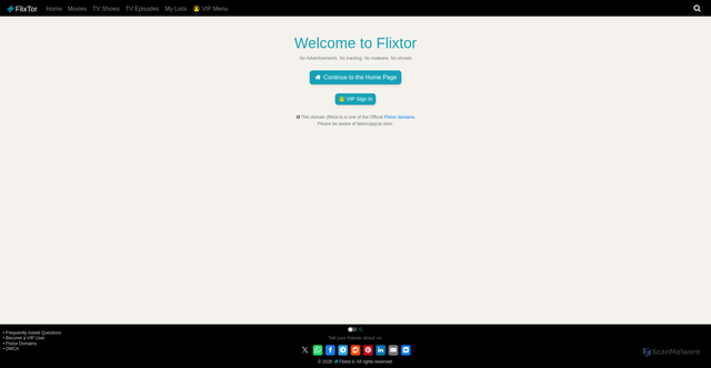 Security scan screenshot of https://flixtor.li