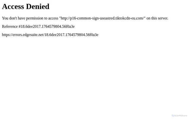 Security scan screenshot of https://p16-common-sign-useastred.tiktokcdn-eu.com/
