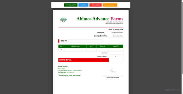 Security scan screenshot of https://abimosinvoice01-aj2xoxzobu.edgeone.app/