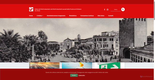 Security scan screenshot of https://www.peritioristano.it/