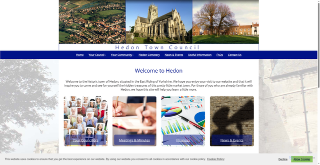 Security scan screenshot of http://www.hedon.gov.uk/