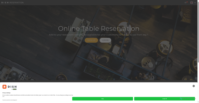 Security scan screenshot of https://reservation.dish.co