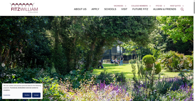 Security scan screenshot of https://www.fitz.cam.ac.uk/