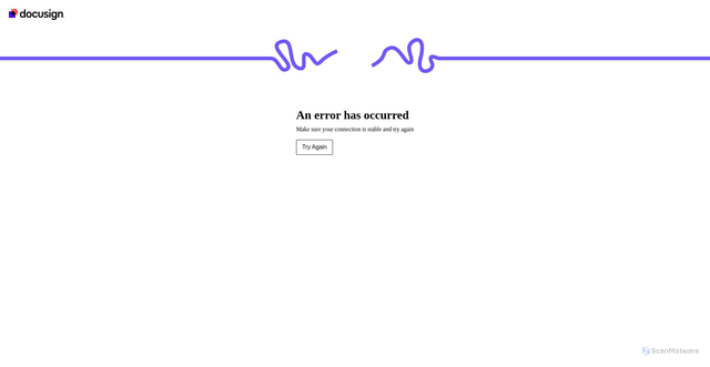 Security scan screenshot of https://ca.docusign.net