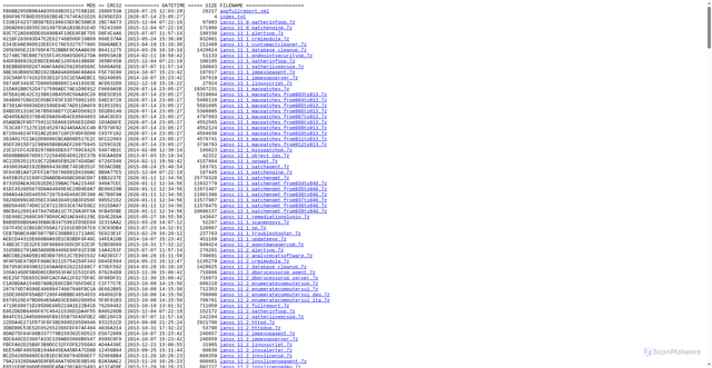 Security scan screenshot of https://lnsupdate.gfi.com