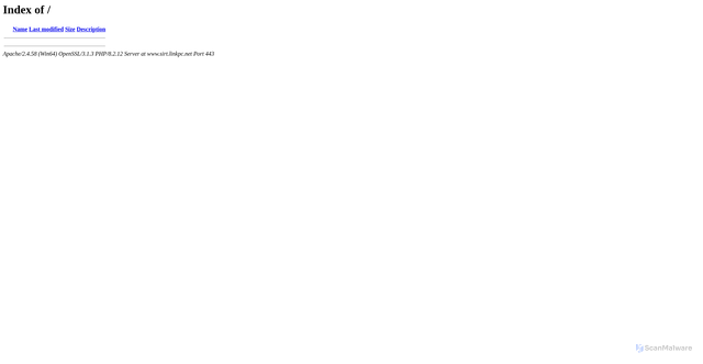 Security scan screenshot of https://www.sirt.linkpc.net