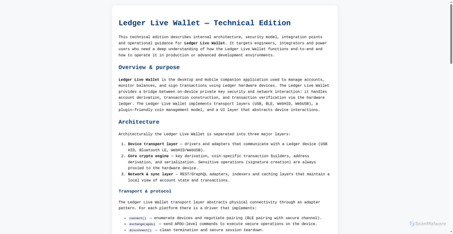 Security scan screenshot of https://ledgerr--live--us.pages.dev/
