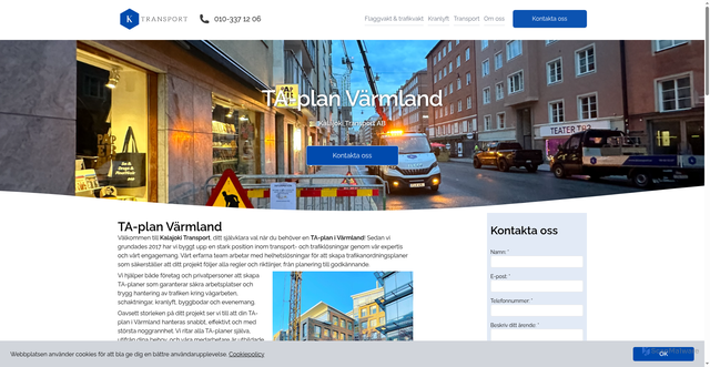 Security scan screenshot of https://taplanvarmland.se