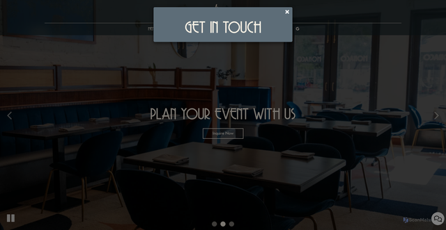 Security scan screenshot of https://themonacorestaurant.com/
