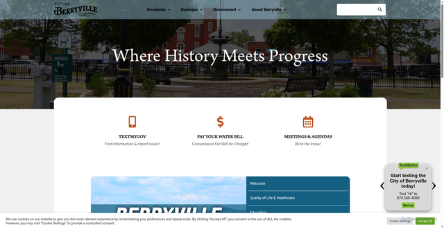 Security scan screenshot of https://berryvillear.gov/
