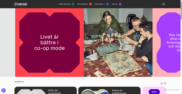 Security scan screenshot of https://sverok.se