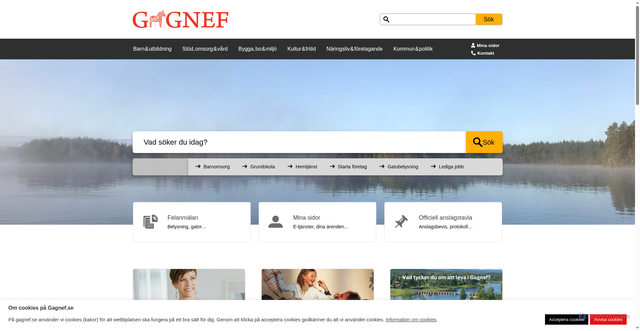 Security scan screenshot of https://www.gagnef.se/