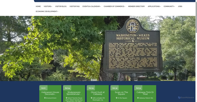 Security scan screenshot of https://www.washingtonwilkes.org/