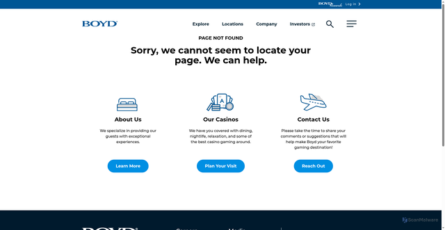 Security scan screenshot of https://static.boydgaming.net