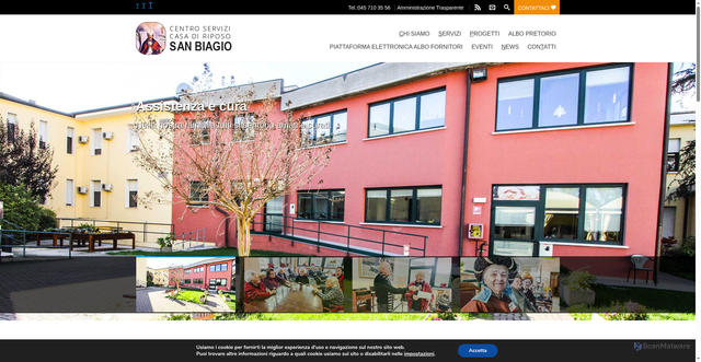 Security scan screenshot of https://www.crsanbiagio.it/