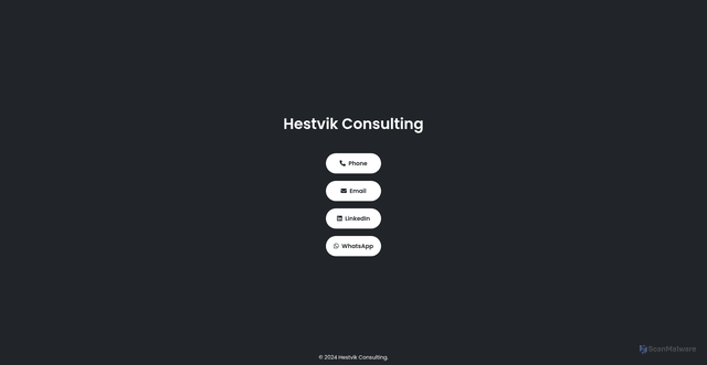 Security scan screenshot of https://hestvik.se