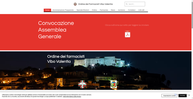 Security scan screenshot of https://www.ordinedeifarmacistivv.it