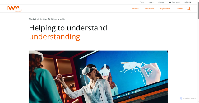 Security scan screenshot of https://iwm-tuebingen.de/en