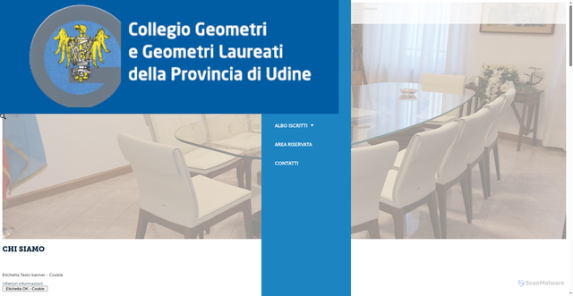 Security scan screenshot of https://www.geometri-udine.it/it