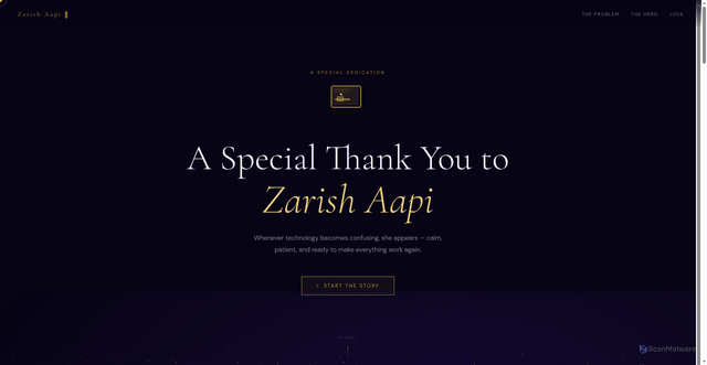 Security scan screenshot of https://thankyouzarishappi-nje313ee9t.edgeone.app/