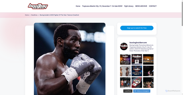 Security scan screenshot of https://www.boxinginsider.com/headlines/boxing-insiders-2025-fighter-of-the-year-terence-crawford/