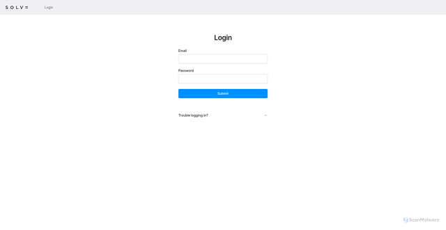 Security scan screenshot of https://admin.solvedata.app