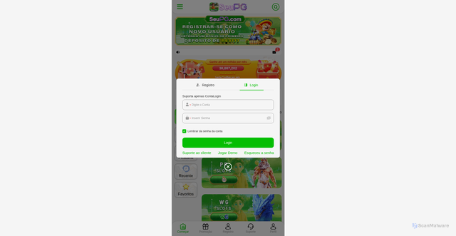 Security scan screenshot of http://aj-seupg.vip/