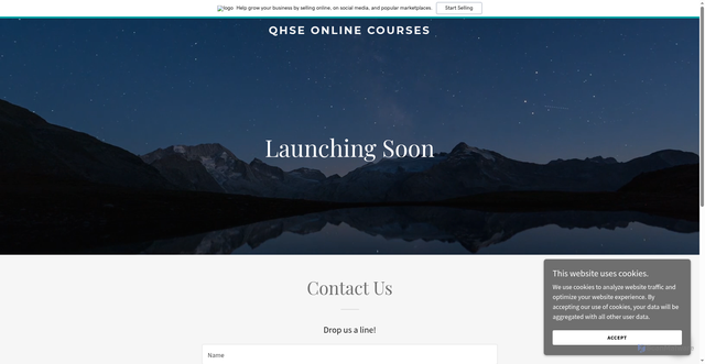 Security scan screenshot of http://qhseonlinecourses.com/