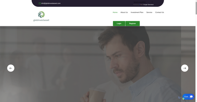 Security scan screenshot of https://globinvestsasset.com/