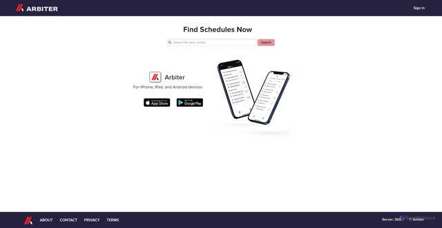 Security scan screenshot of https://www.arbiterlive.com