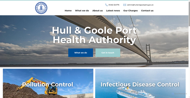 Security scan screenshot of https://www.hullandgoolepha.gov.uk/