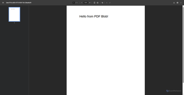 Security scan screenshot of https://blobtest.pages.dev/