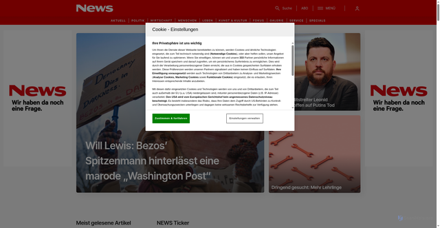 Security scan screenshot of https://www.news.at