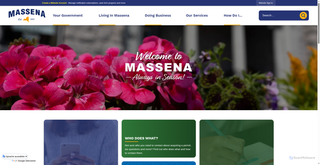 Security scan screenshot of https://massenany.gov/