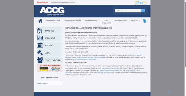 Security scan screenshot of https://accg.org/story2.php?id=1889