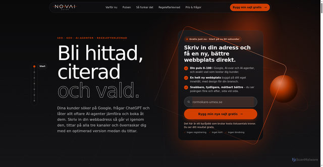 Security scan screenshot of https://pid.se