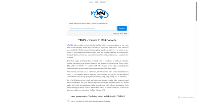 Security scan screenshot of https://ytmp4.biz/