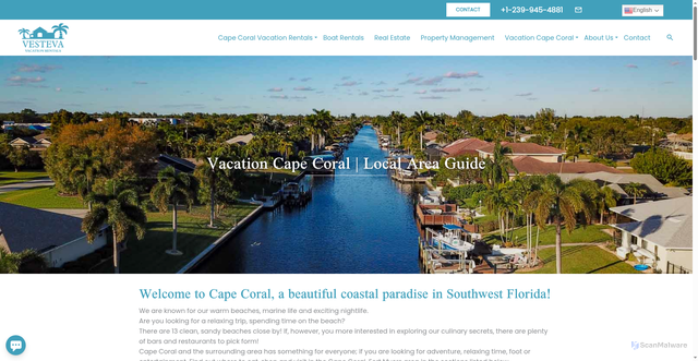Security scan screenshot of https://vesteva.com/cape-coral/