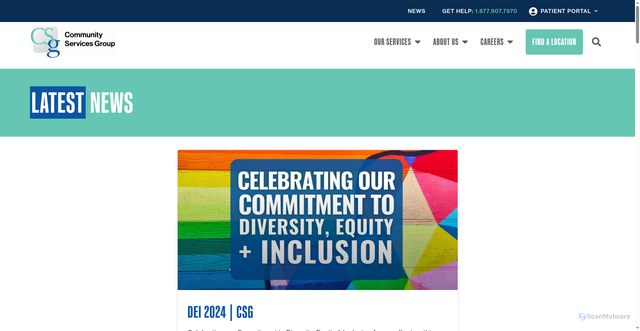Security scan screenshot of https://csgonline.org/news/page/2/