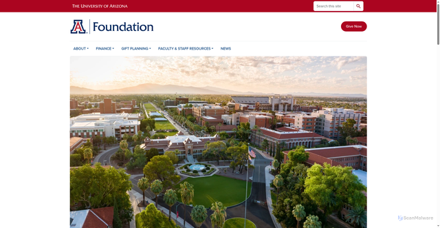 Security scan screenshot of https://uafoundation.org/