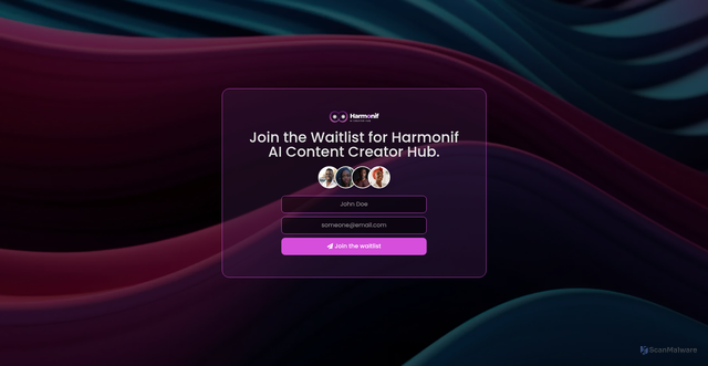 Security scan screenshot of https://harmonif.com/