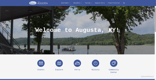 Security scan screenshot of https://augustaky.gov/