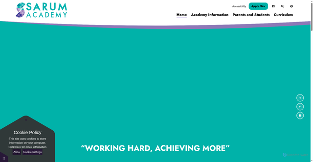 Security scan screenshot of https://www.sarumacademy.org/