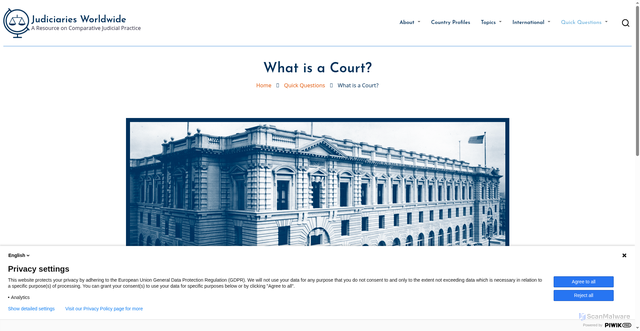 Security scan screenshot of http://judiciariesworldwide.fjc.gov/question/what-court