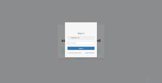 Security scan screenshot of https://zhinchafoods-ftu.mdbgo.io/#eriq@sekure.net
